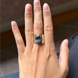 Sterling Silver Two-Toned Ring